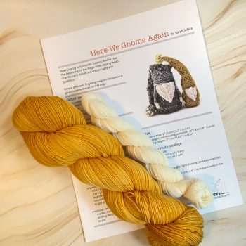 Here We Gnome Again Kit by Sarah Schira FW - Magic Mustard Yarn