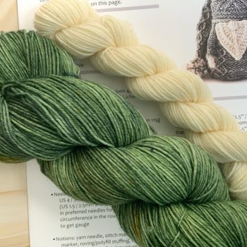 Here We Gnome Again Kit by Sarah Schira FW - Earthen Green Yarn - Image 2