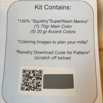 UBF Mitten Kit - w/ Aqua Base & Ravelry Download Code - Image 9