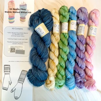 UBF Mitten Kit - w/ Navy Base & Ravelry Download Code - Image 2