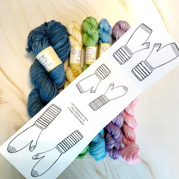 UBF Mitten Kit - w/ Navy Base & Ravelry Download Code - Image 3