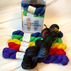 UBF Mitten Kit - w/ Black Multi Base & Ravelry Download Code