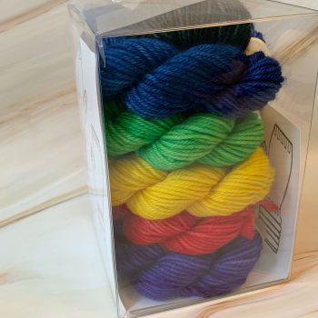 UBF Mitten Kit - w/ Black Multi Base & Ravelry Download Code - Image 5