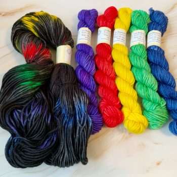 UBF Mitten Kit - w/ Black Multi Base & Ravelry Download Code - Image 8