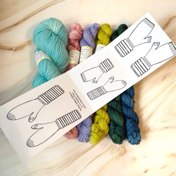 UBF Mitten Kit - w/ Aqua Base & Ravelry Download Code - Image 3