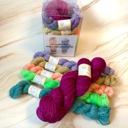 UBF Mitten Kit - w/ Jazzberry Base & Downloadable Ravelry Code