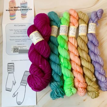 UBF Mitten Kit - w/ Jazzberry Base & Downloadable Ravelry Code - Image 2