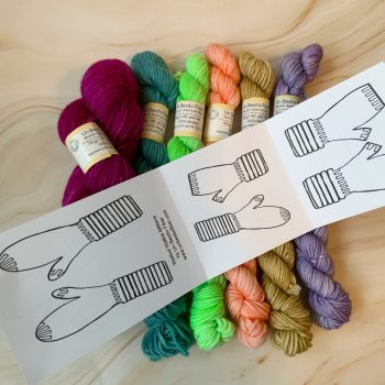 UBF Mitten Kit - w/ Jazzberry Base & Downloadable Ravelry Code - Image 3