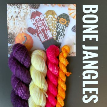 Boneyard Sweethearts Mittens Kit by Tellybean Kits - DK - w/Ravelry Download Code - Image 3